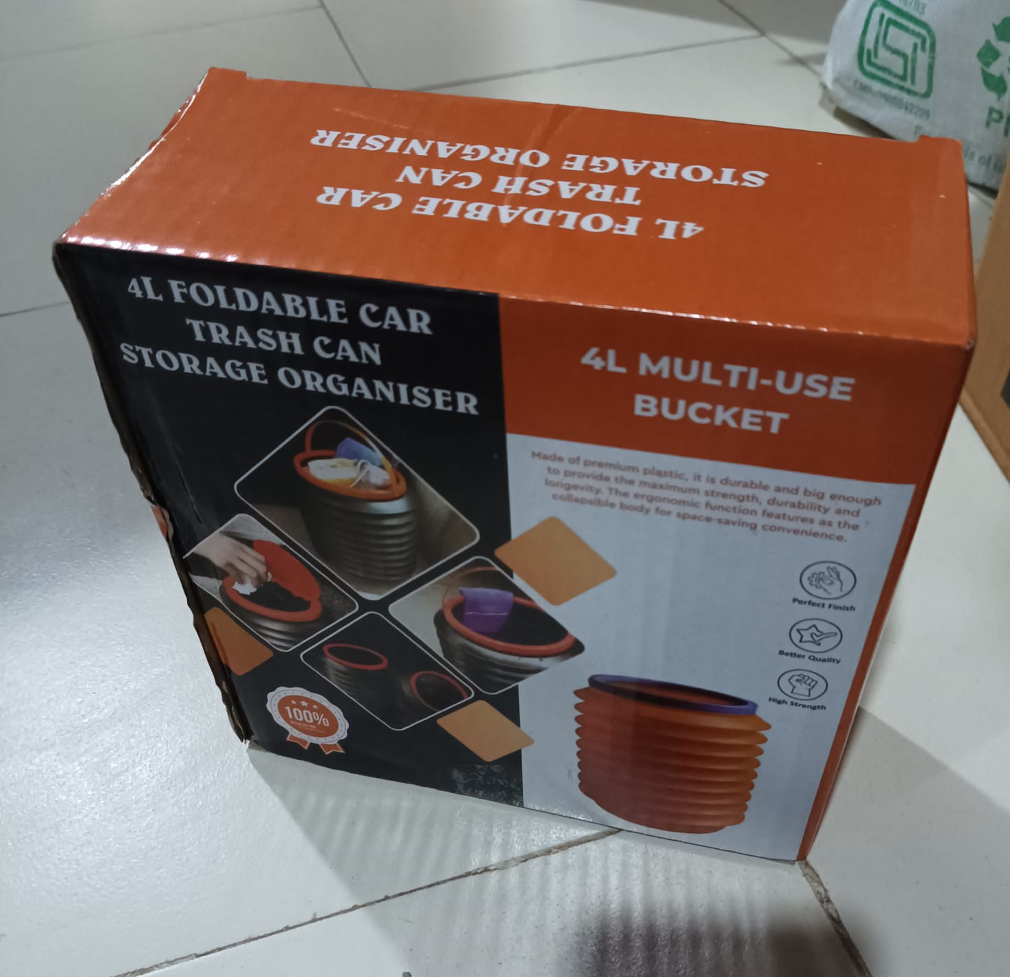 0245 Foldable Storage Bucket , Water Container & Dustbin Multiuse Bucket For Home , Car & Kitchen Use Bucket 0245 Foldable Storage Bucket , Water Container & Dustbin Multiuse Bucket For Home , Car & Kitchen Use Bucket